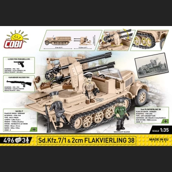 Sd.Kfz. 7/1 496 Kl 1:35 HC WWII– 2cm Flakvierling 38 Executive Edition